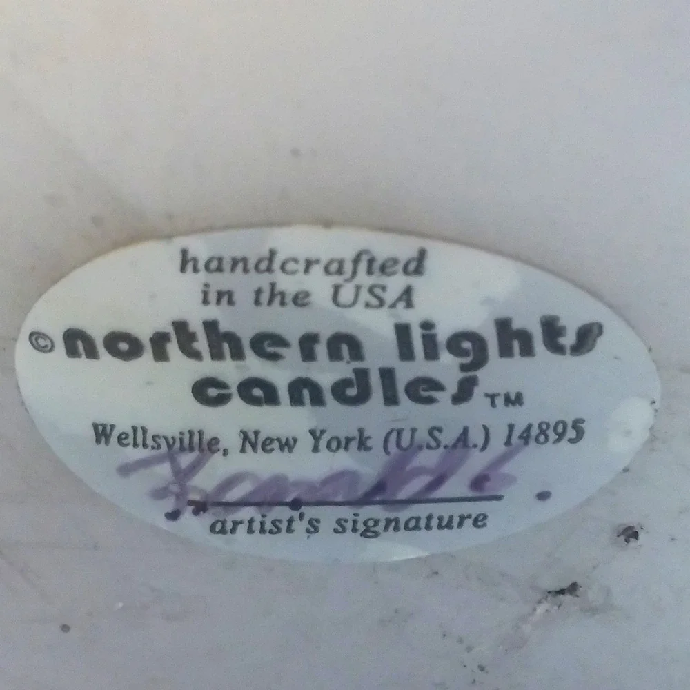 Northern Lights Signed Dragon Candle Gothic Winged‎ 9